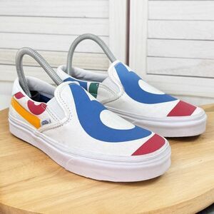 Vans Era 59 Deck Club 66 Sail Slip On Sneakers‎ White Multi 5.5 Men 7 Women